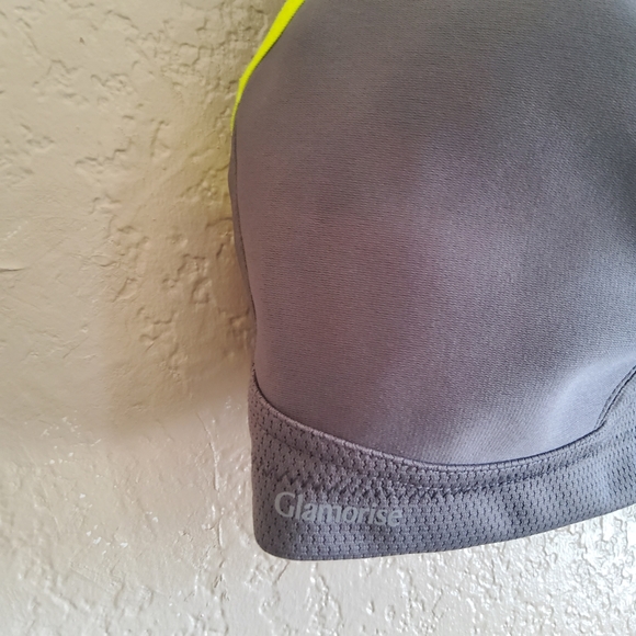 Glamorise Full Figure High Impact Sports Bra Size 34DD Grey New - Picture 5 of 9